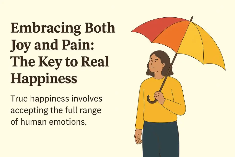 Happiness is not about positive thinking, but embracing both light and shadow.