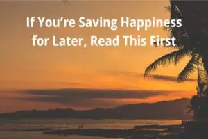 Tropical island sunset