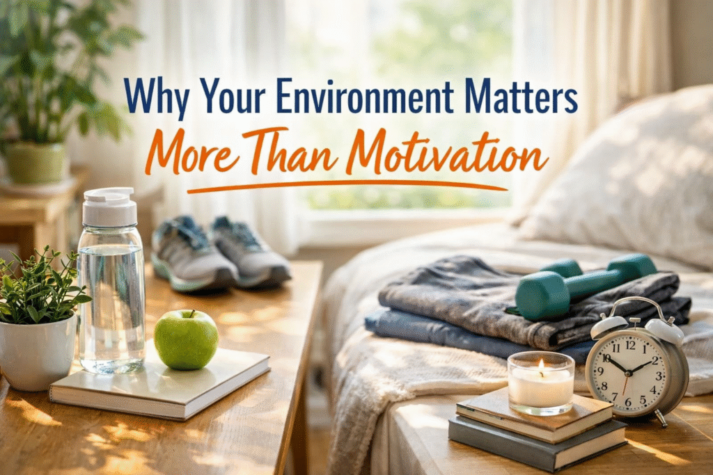 A tidy, motivating home workspace